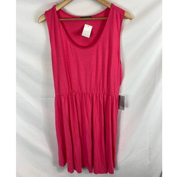 West Kei Dresses & Skirts - NWT West Kei Hot Pink Sleeveless Dress size 1X